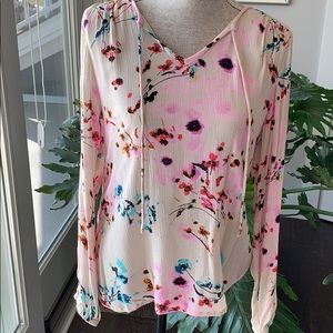 Cream Floral Blouse